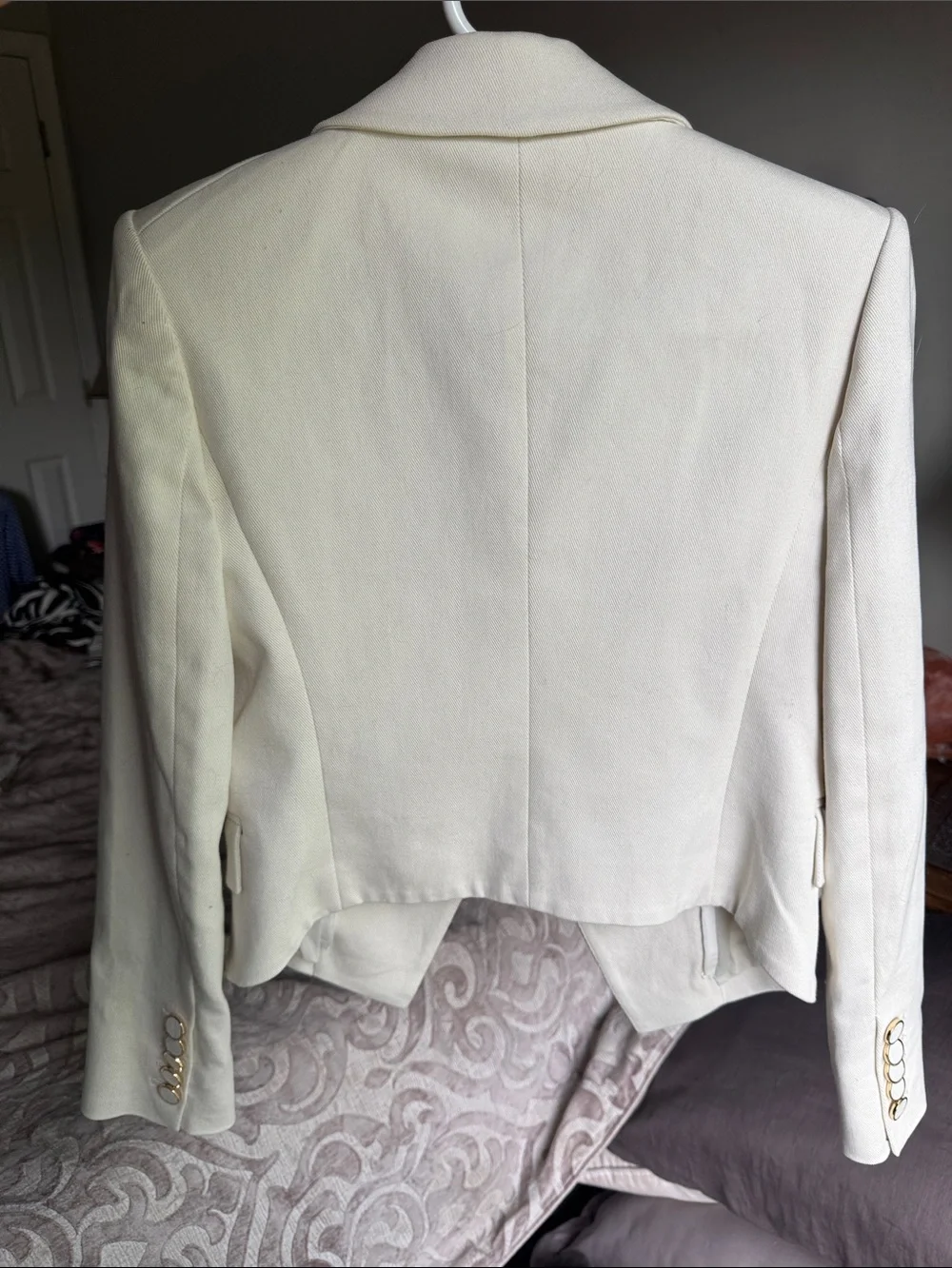 Veronica Beard Diego Dickey Jacket Ecru US 4